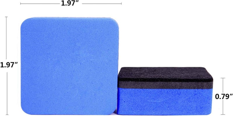BINGBING Dry Erase Erasers, 48 Pack Magnetic Whiteboard Eraser Chalkboard Cleansers Wiper for Classroom Office & Home (blue48) - Image 2